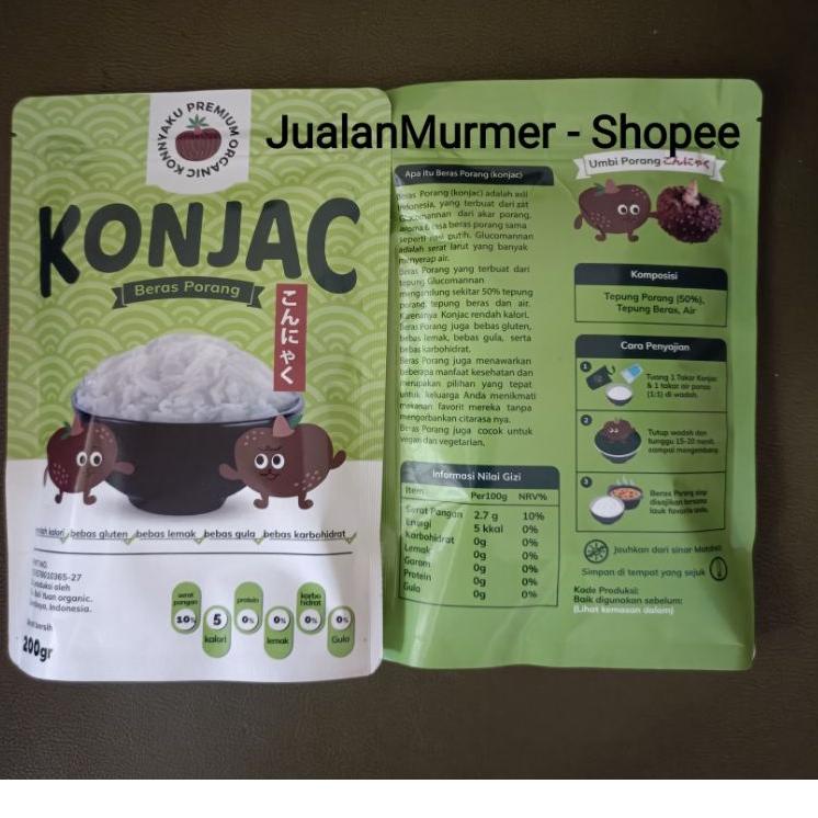 

TERMURAH Konjac Beras Porang Instan / Konnyaku / Konjac Rice 200 gram