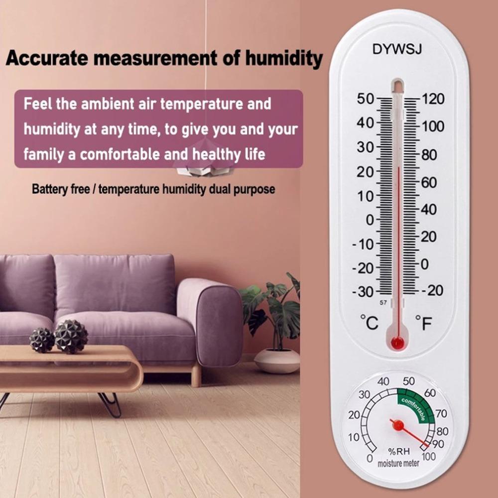 Lanfy Termometer Gantung Tempel Dinding Pengukur Suhu Elektronik Temperature Monitor Thermometer Hygrometer Humidity Gauge Humidity Meter Sensor Pengukur Suhu Kelembaban