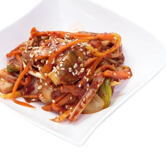 

☻ SAMWON KIMCHI MIX SAWI WORTEL LOBAK FRESH 1 KG - FRESHLY MADE ORIGINAL KOREAN FOOD MAKANAN KOREA ♦