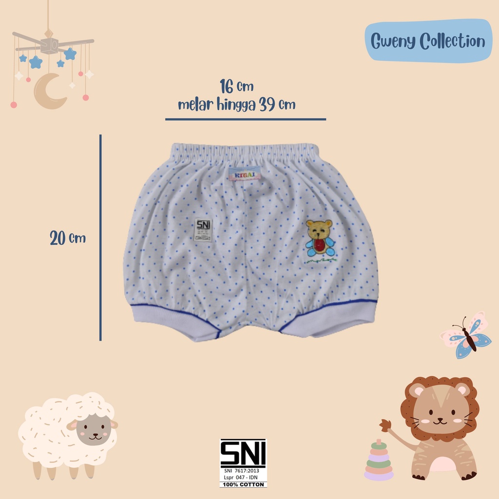 CELANA PENDEK BAYI NEWBORN CELANA PENDEK BAYI &amp; ANAK UNISEX MOTIF POLKA (507)