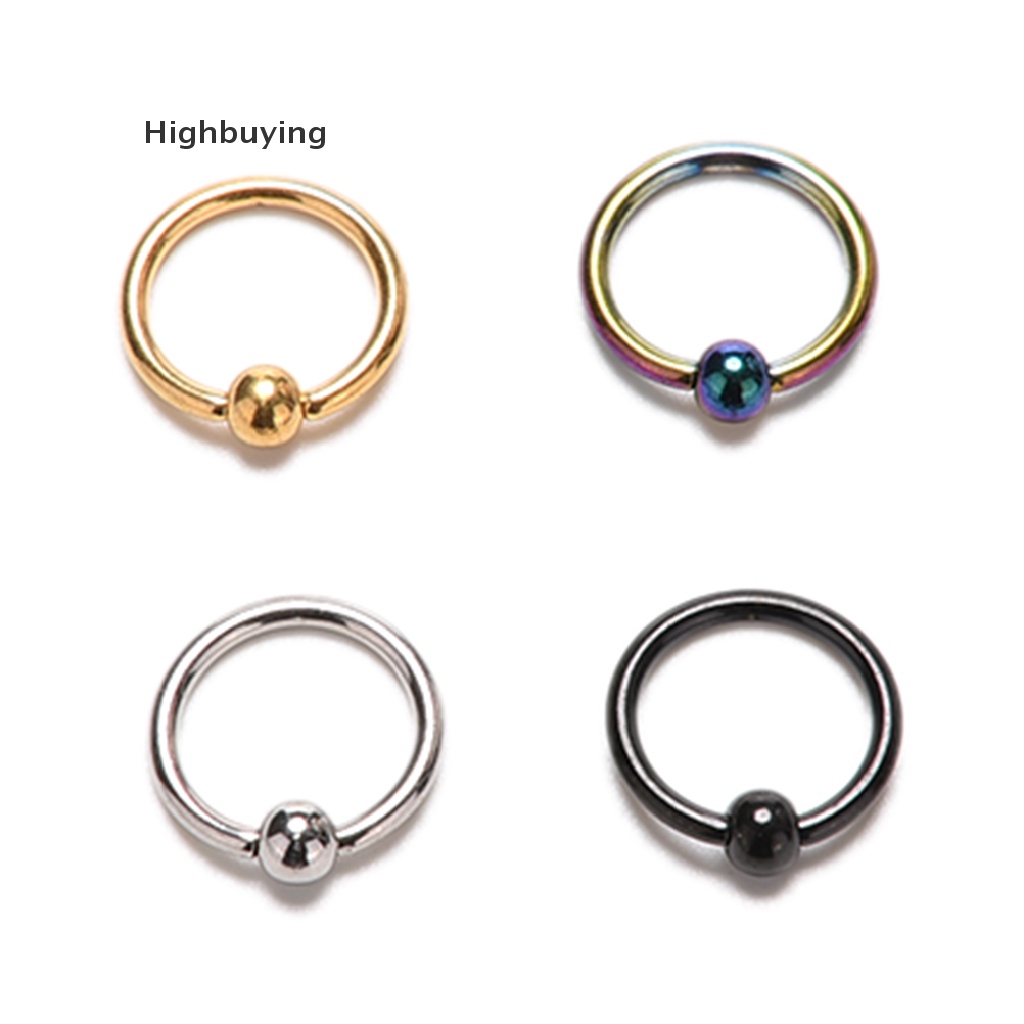 Hbid 1biji Cincin Hidung Chic Bibir Telinga Hidung Clip On Bola Hidung Bibir Hoop Earring Glory