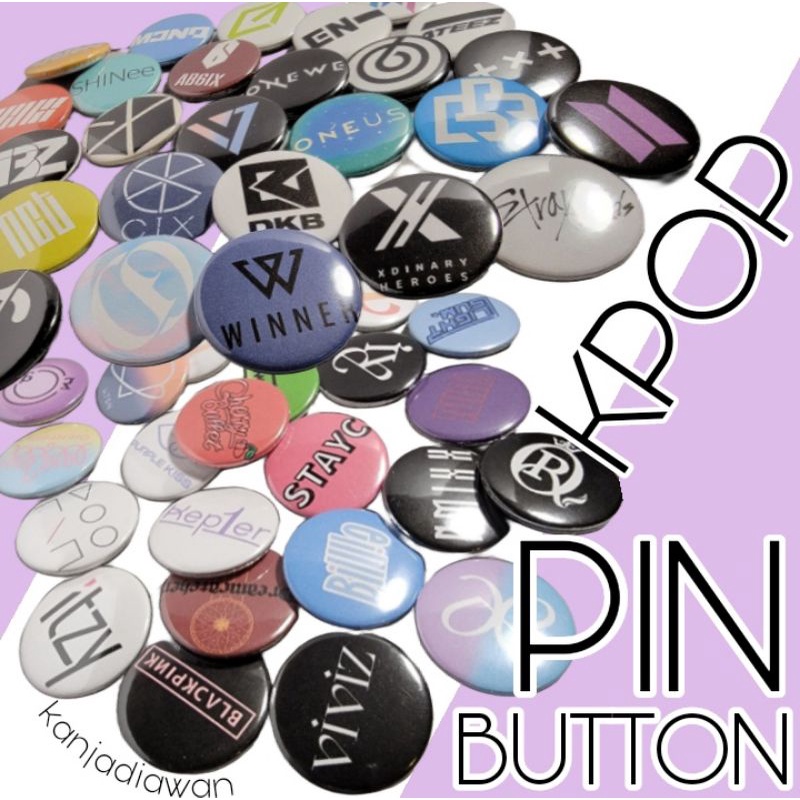 Pin KPop Logo Custom Pin Boy Band Girl Group