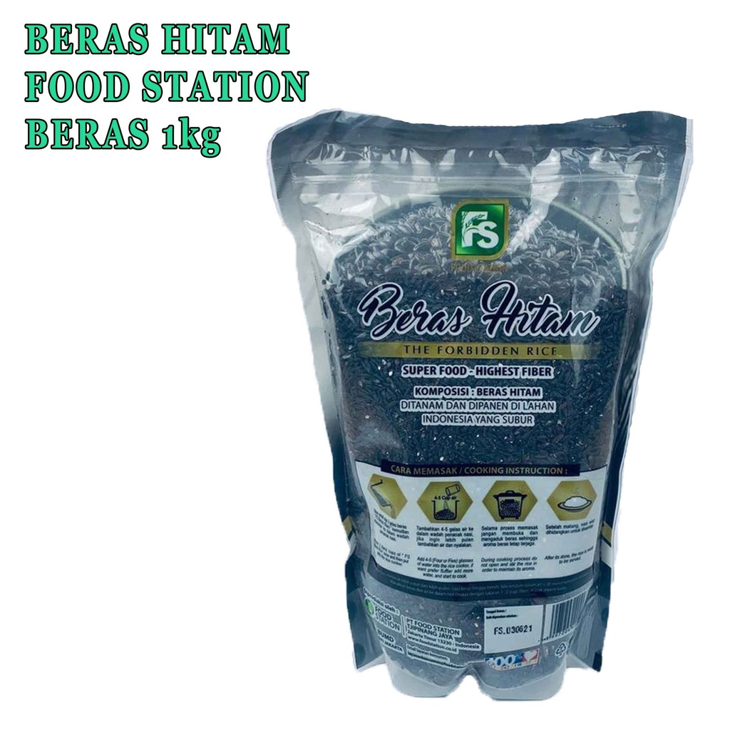 BERAS HITAM FOOD STATION 1KG* BERAS