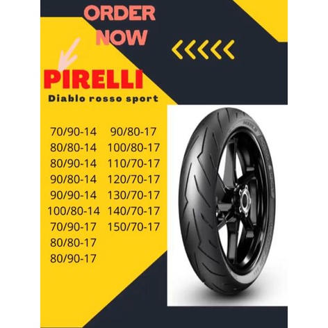 BAN PIRELLI DIABLO ROSSO SPORT RING 14 & RING 17