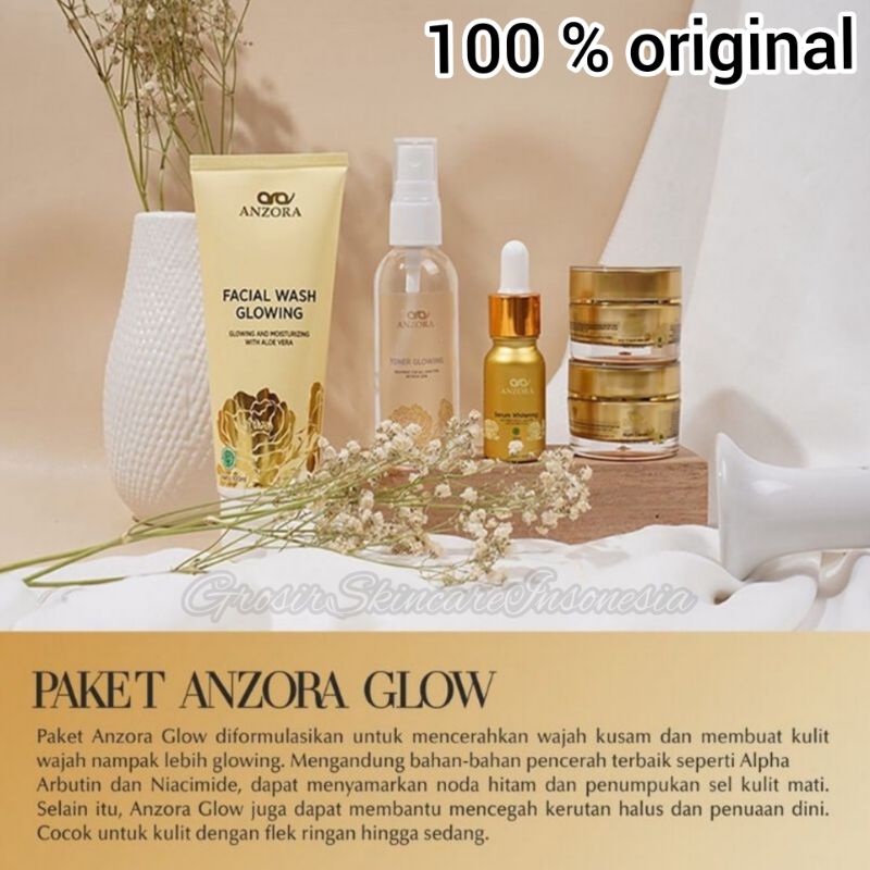 Anzora/anzora skincare paket glow/anzora glow/skincare Anzora/anzora