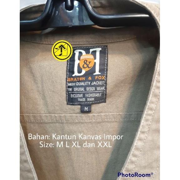 Rompi Kanvas Outdoor (Oblong) | Seragam | Tactical Vest | Mancing |
