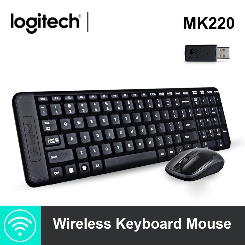 Logitech MK220 Combo Keyboard + Mouse Wireless