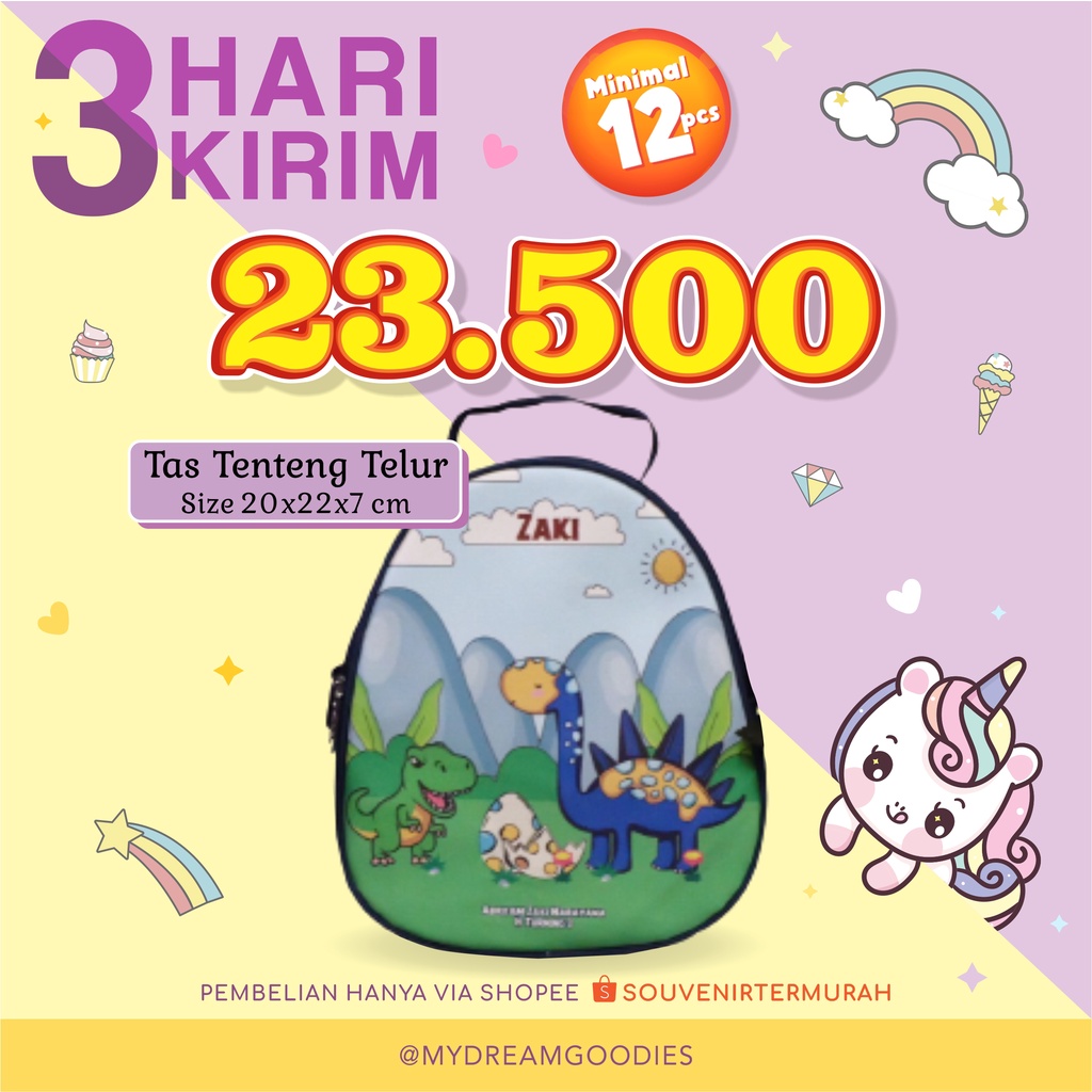 TAS TENTENG TELUR / SOUVENIR ULTAH / TAS ULTAH