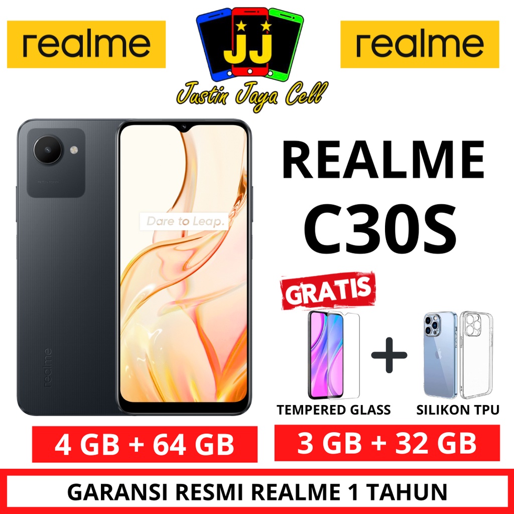 REALME C30S 3/32 &amp; C30S 4/64 GARANSI RESMI REALME 1 TAHUN