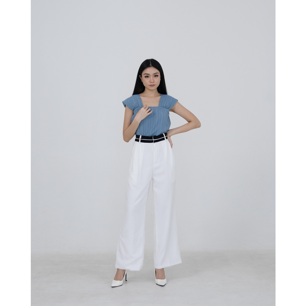 Beige Studio - Pierce Pants | Bawahan Celana Panjang High Waist Kulot Wanita