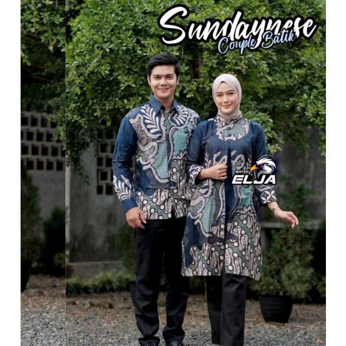 Baju Couple Pasangan Batik Wanita Dan Pria Model Terbaru Kekinian Modern Premium