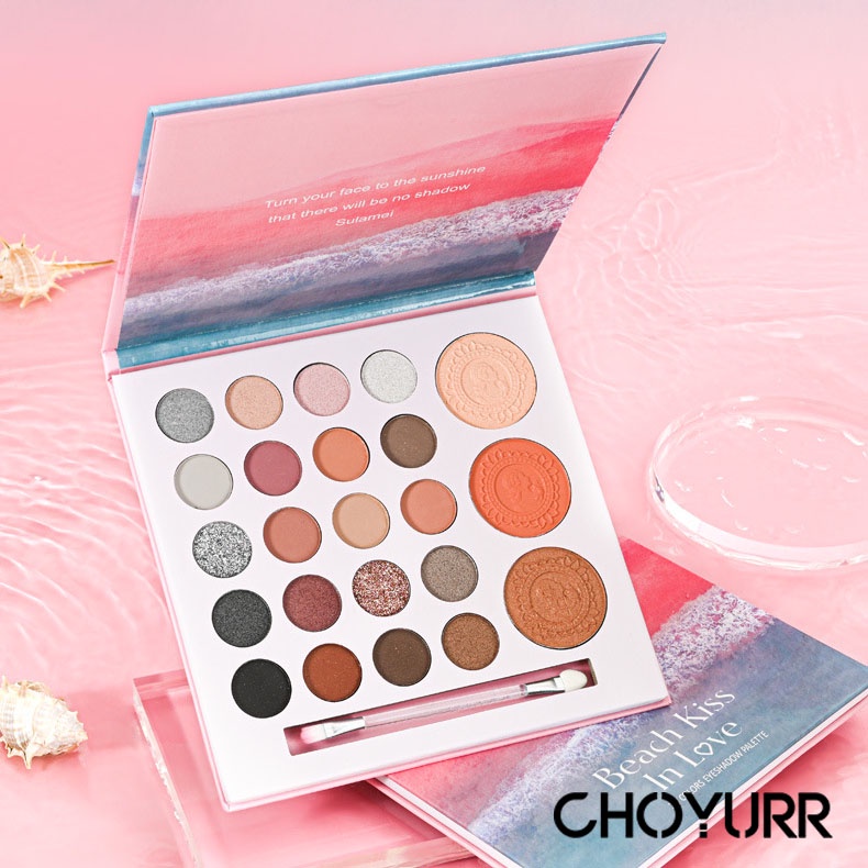 【COD】Beauty Glazed Eyeshadow Pallete 23 Warna Color Board Shimmering Dan Matte Natural Color Waterproof Long Lasting-CH