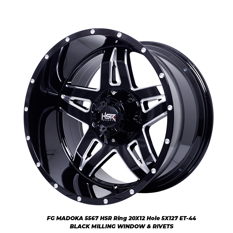 Velg Mobil Jeep Wrangler R20 HSR WHEEL Tipe FG Madoka Ring 20 - TIME ATTACK BOGOR