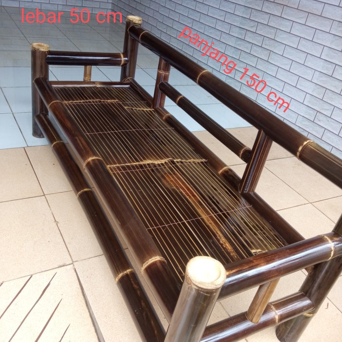 Best Seller Bale Bambu Hitam/ Kursi Santai/ Bangku Teras