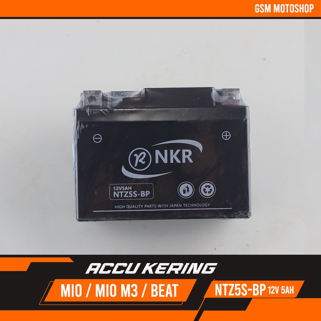 Aki Murah  Accu NTZ5S - BP NKR /Aki Kering NTZ5S - BP/Accu Beat-Karisma-revo-blade- jupiter Mx New