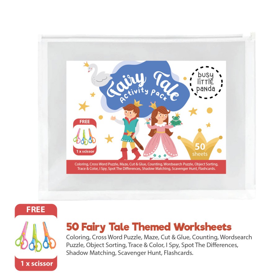 

Buku Lembar Aktivitas Kids Activity Sheets Anak tema Fairy Tale