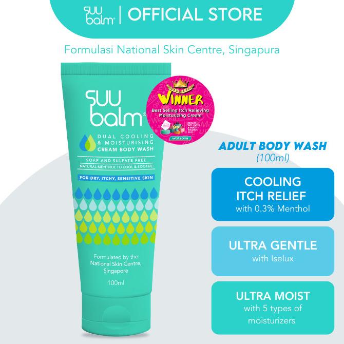 TERBAIK SUU BALM BODY WASH DRY ITCHY SENSITIVE PROBLEM SKIN 100ML ORIGINAL