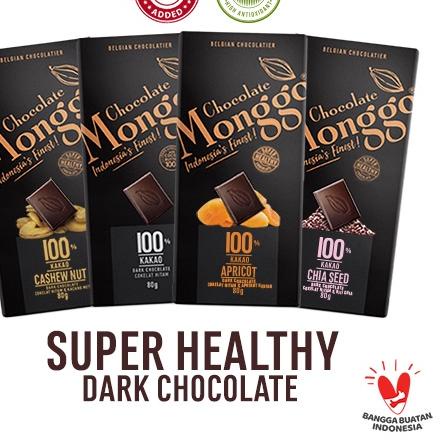 

۩ Chocolate Monggo | Cokelat Premium 100% Cocoa | Super Healthy | Coklat Diet Keto & Diabetic Friendly | Tablet 80gr ✰