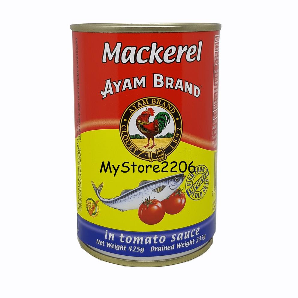 

COD 2.2 Mackerel Ayam Brand (ukuran besar) 425 gram / 235 gr / Makarel / Mackarel / Makarell Hot Sale
