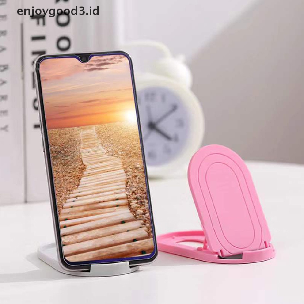 【 Rready Stock 】 Folding cell phone holder support Plastic stander Adjustable Smartphone Stand （ ID ）