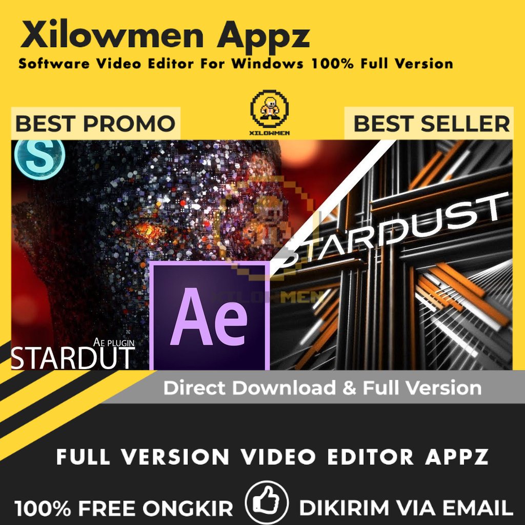 [Full Version] Aescripts Superluminal Stardust Pro Video Editor Lifetime WIN OS - Alat animasi 3D dan efek partikel untuk video