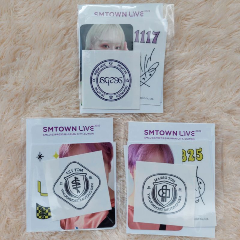 [SEALED] AR TATTOO SMCU AESPA WINTER NCT HAECHAN PHOTOCARD PC