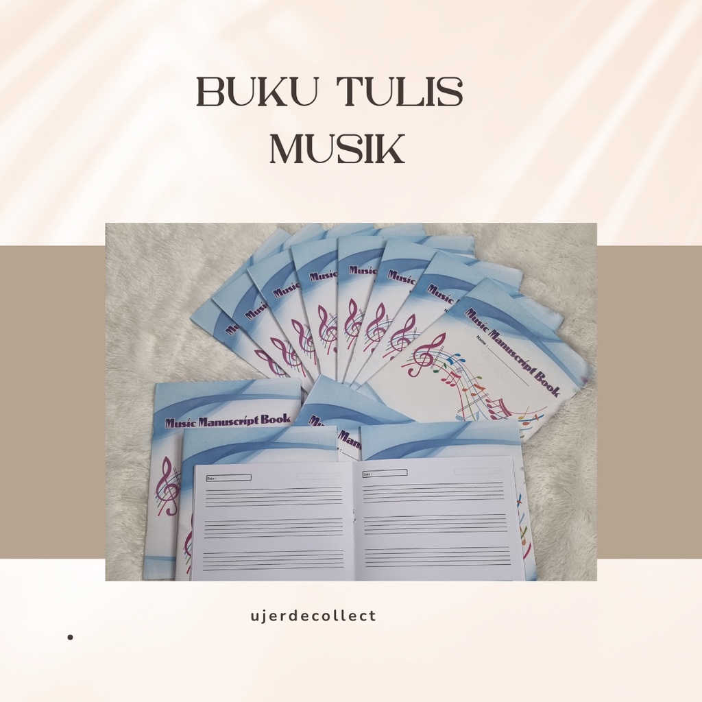 

Buku tulis musik garis lima/Buku tulis musik Buku tulis not balok musik