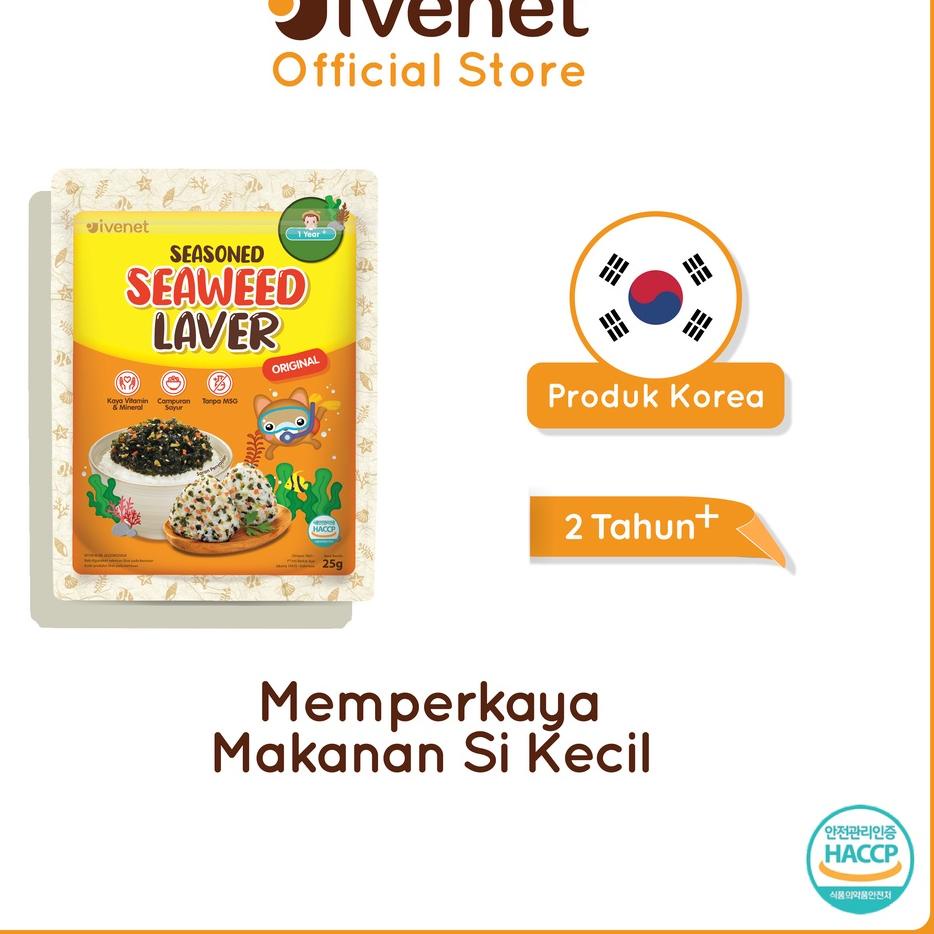 

➧ Ivenet Seasoned Seaweed Laver - Bumbu Pelengkap Makanan Rumput Laut ➹