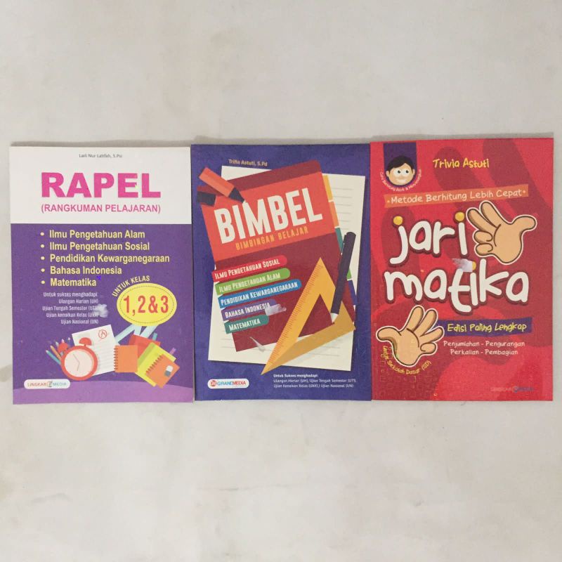 

Rapel Rangkuman Belajar Bimbel Bimbingan Belajar Jari Matika | Buku Latihan | Buku Soal | Buku Anak