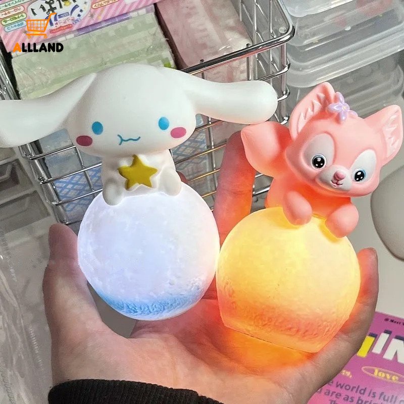 Lampu Malam Tenaga Baterai Bentuk Hewan Kartun Lucu/Lampu Tidur Hias Fairy Tale Lamp/Kamar Anak Model Karakter Anime Lampu Mainan