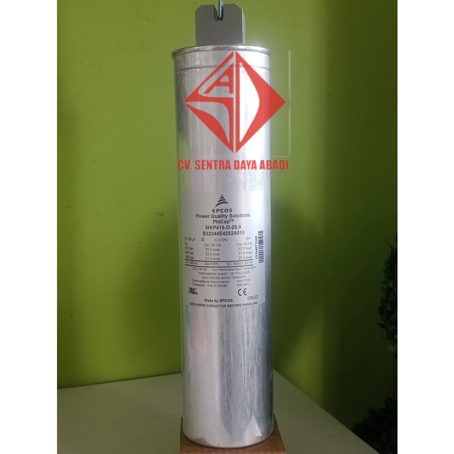 capasitor EPCOS 25kvar MKP415-D-25