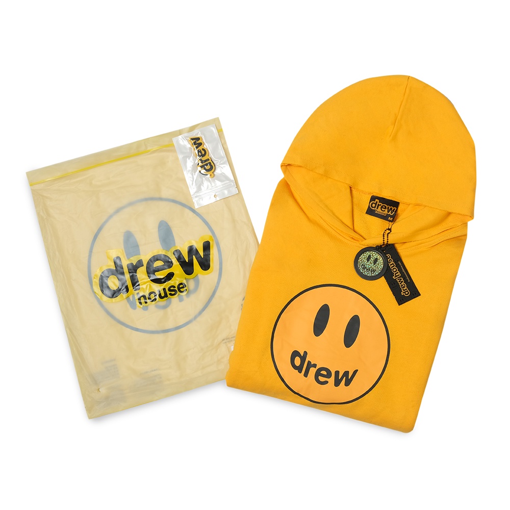 Drew House Mascot Deconstructed Hoodie Yellow
