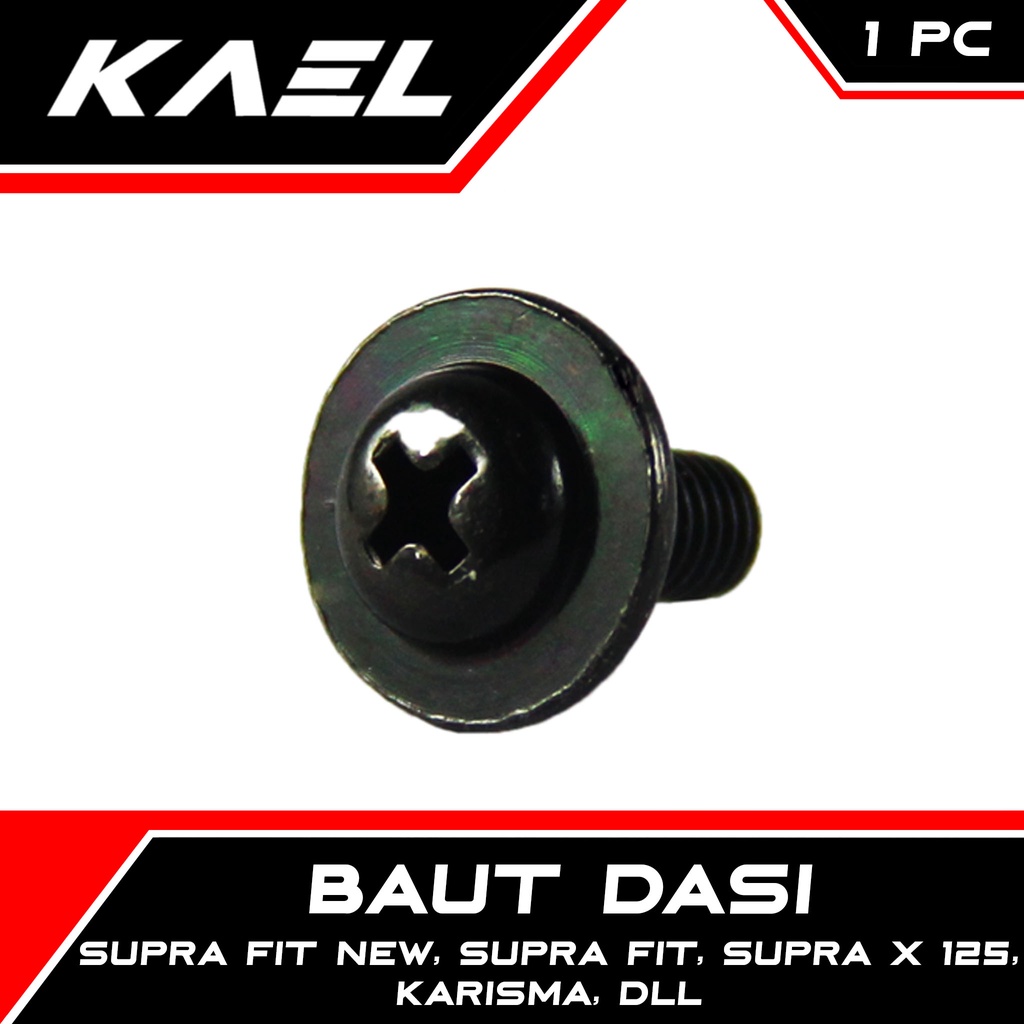 Baut Dasi Honda Supra Fit New &amp; Supra Fit &amp; Supra X 125 &amp; Karisma DLL 5x12 M5x12 Baud