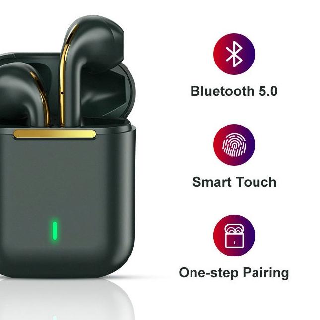 ✧ J18 TWS Headset Bluetooth Full Bass True Wireless Earphone 12D HIFI Stereo Sound Headset Gaming In