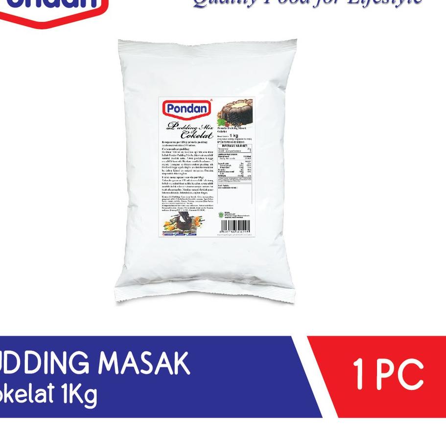 

☂ Pondan Pudding Masak 1Kg (Cokelat/Vanila/Mangga/Strawberry) ✯