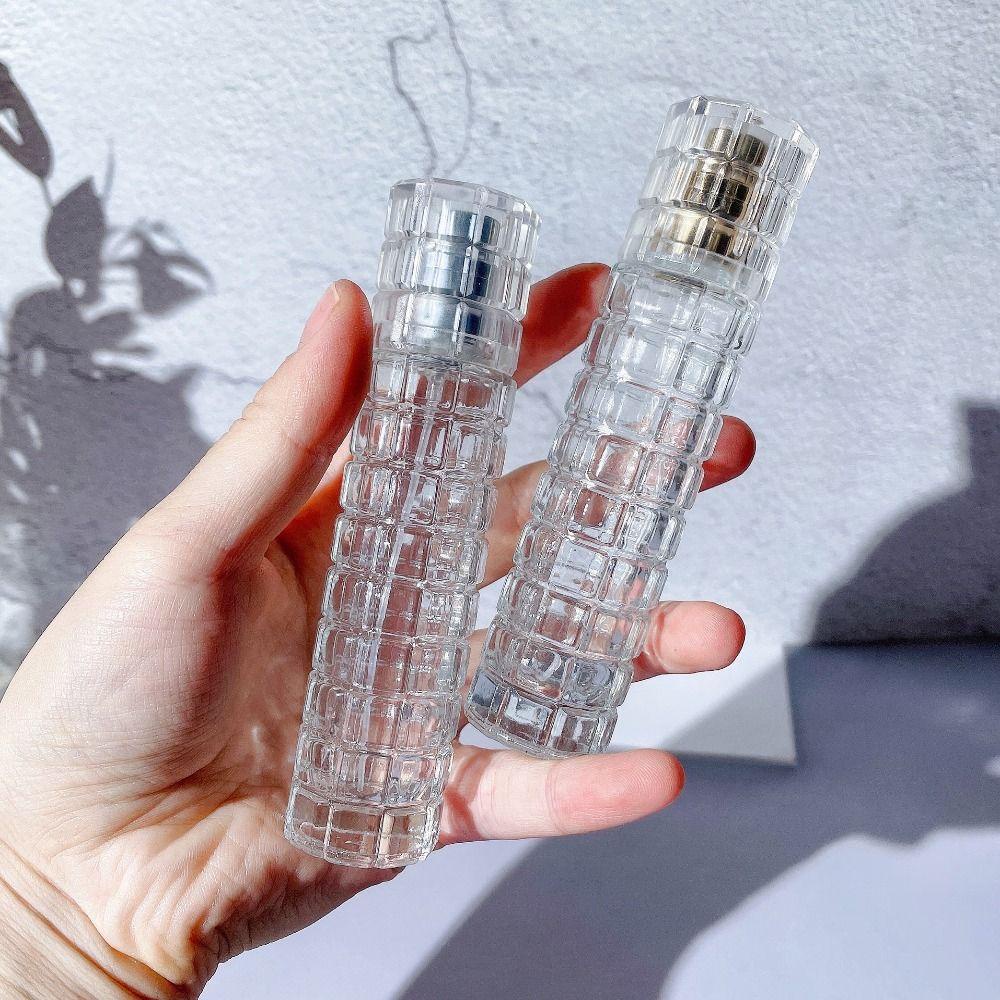 Rebuy Botol Parfum Kaca Kosong Mewah Botol Isi Ulang Travel Perfume Press Bottle Atomizer Mist Wadah Kosmetik