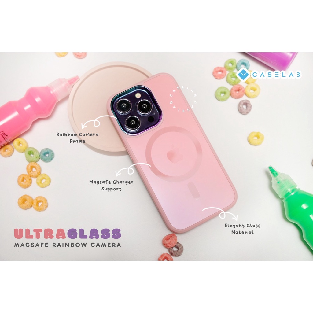 NEW ULTRA EDITION !! ULTRA GLASS MAGSAFE RAINBOW CAMERA SOFTCASE IPHONE 14PROMAX 14PRO 14PLUS 14 13PROMAX 13PRO 13 12PROMAX 12PRO 12 11PROMAX 11  !!