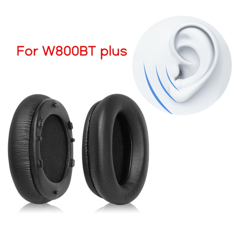 Bt Bantalan Telinga Tahan Lama Untuk W800BT plus Headphone Sleeves Earmuffs Easy Replaced Ear Pads Headphone Sleeves Cover Dengan Buc