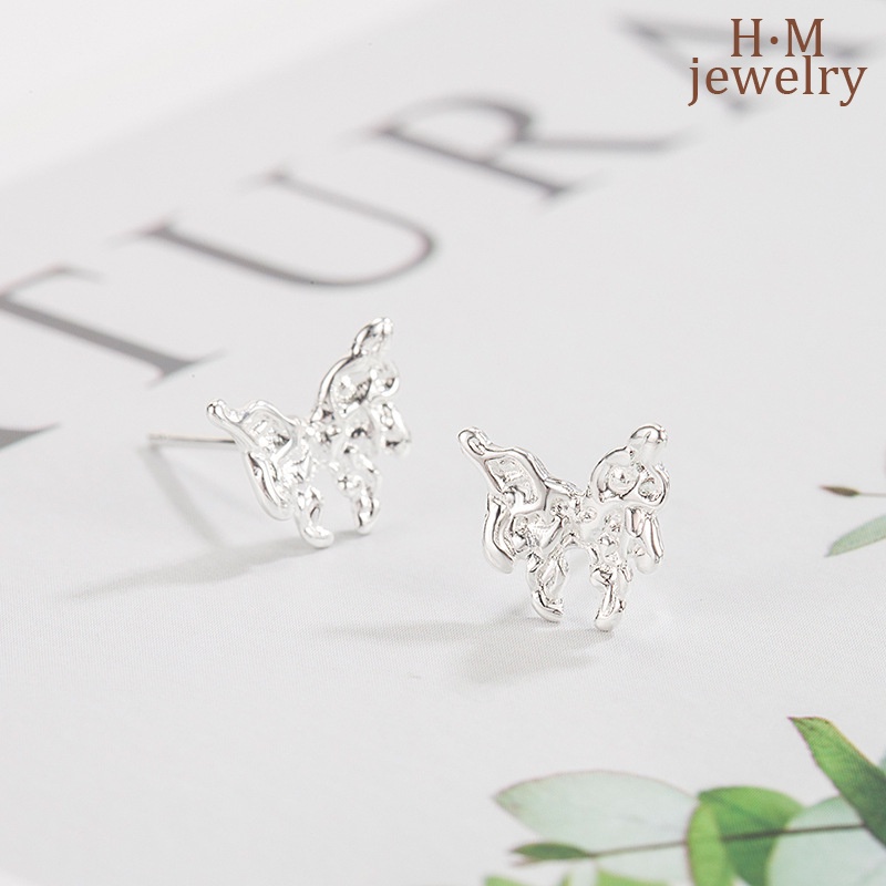 Lava Butterfly Studs Anting Dingin All-Match Bermutu Tinggi Yang Elegan Baru2023