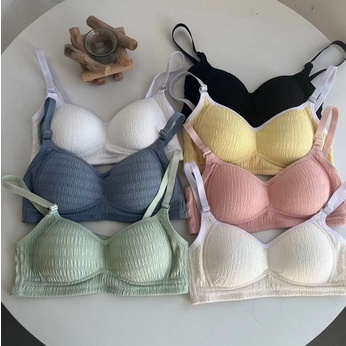 BH BRA MOTIF KERUTPUSH UP STYLE SENAM ZUMBA YOGA PAKAIAN DALAM WANITA