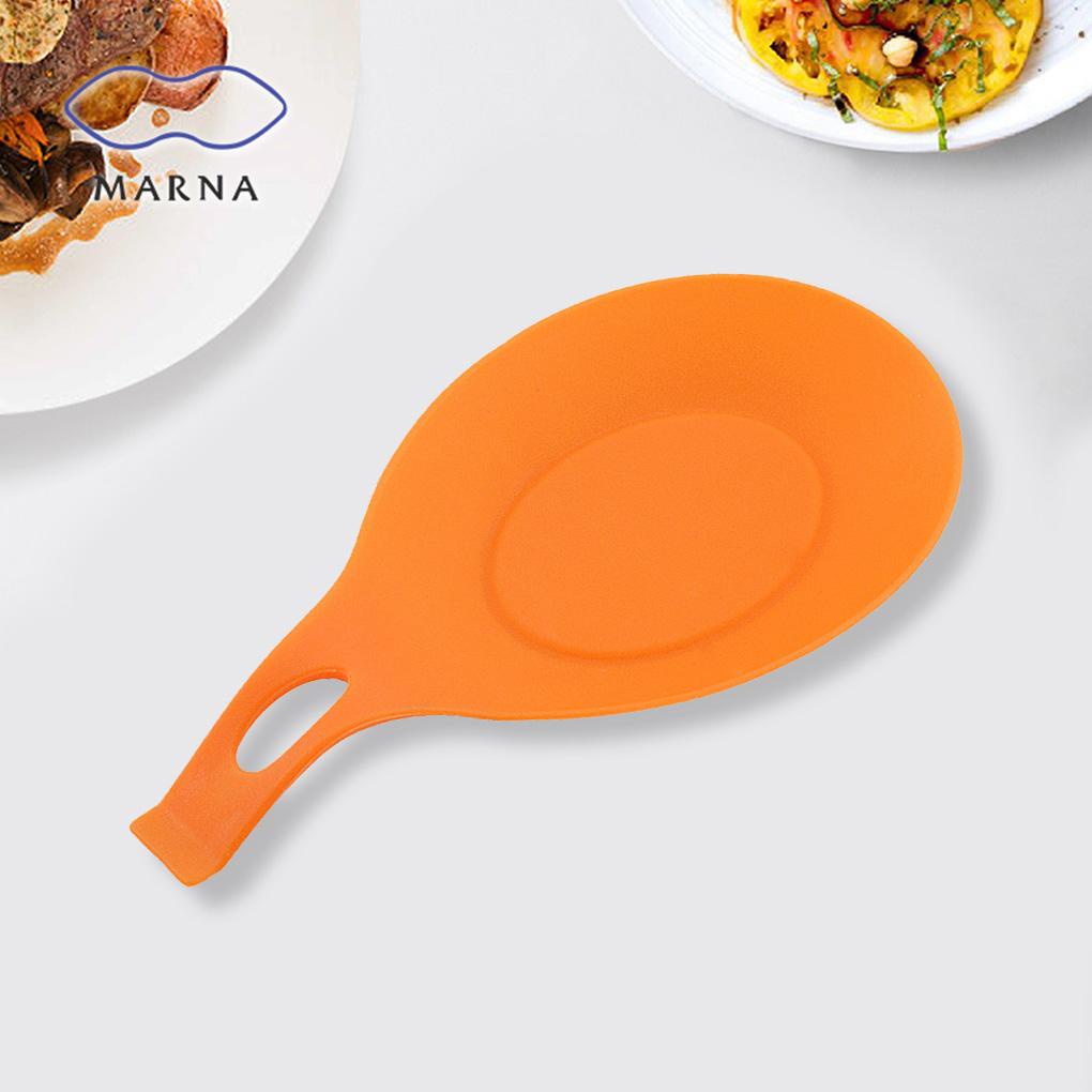 Isolasi Silikon Sendok Sisa Tahan Tatakan Gelas Minuman Coaster Tray Spoon Pad Eat Mat Pot Holder Aksesoris Dapur