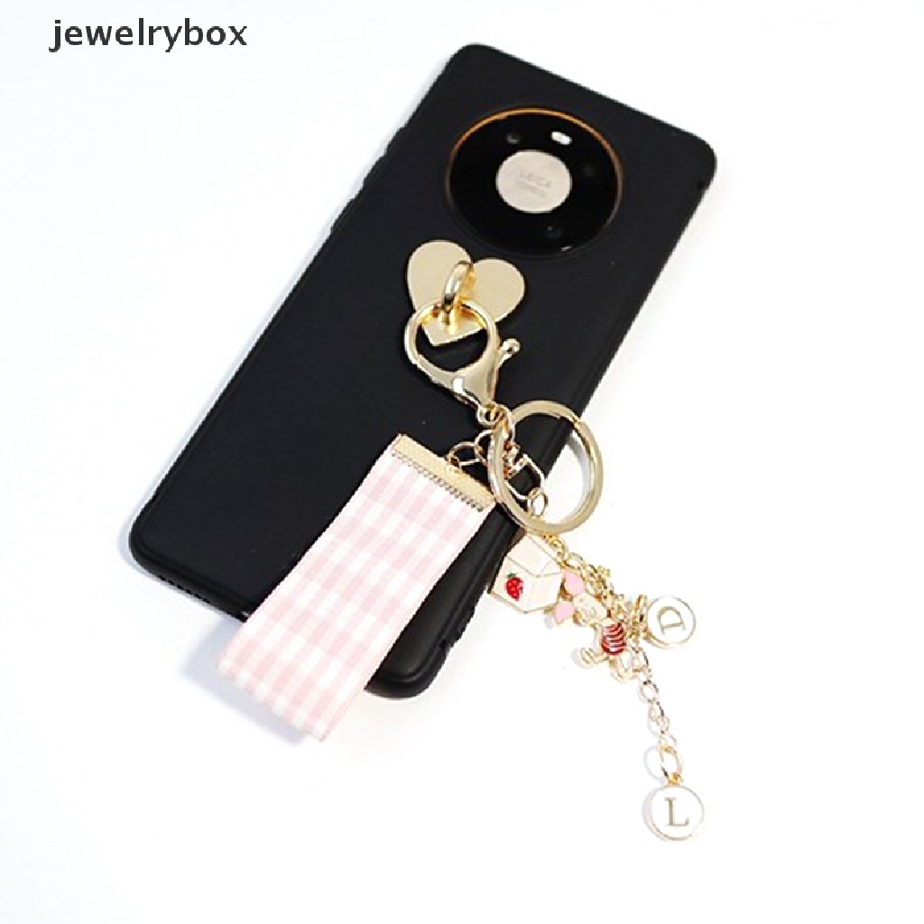 [jewelrybox] Ponsel Jari Cincin Stand Holder Kait Cinta Berbentuk Hati Persegi Gesper Kasus Ponsel Ch Clasp Aksesoris Butik