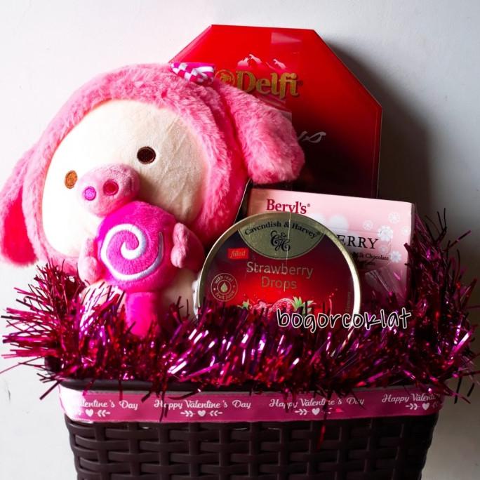 

Spesial Valentine Day Parsel Valentine Pig Lolipop