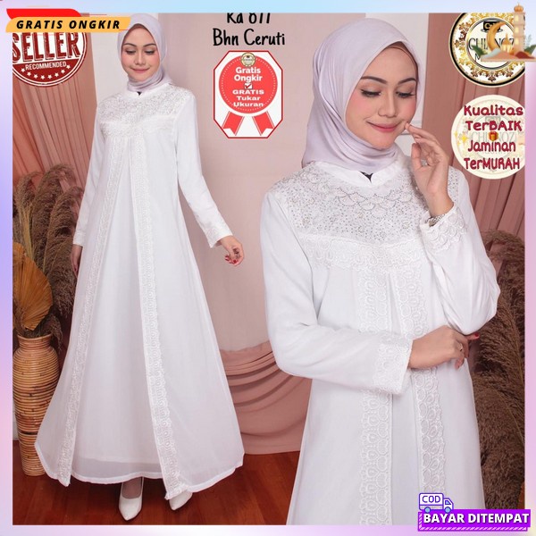 Baju Kondangan Gamus Sari Remaja Hari Raya Gamis Muslim Import Buju Ghamis Lebaran Gsmis Waita Murah