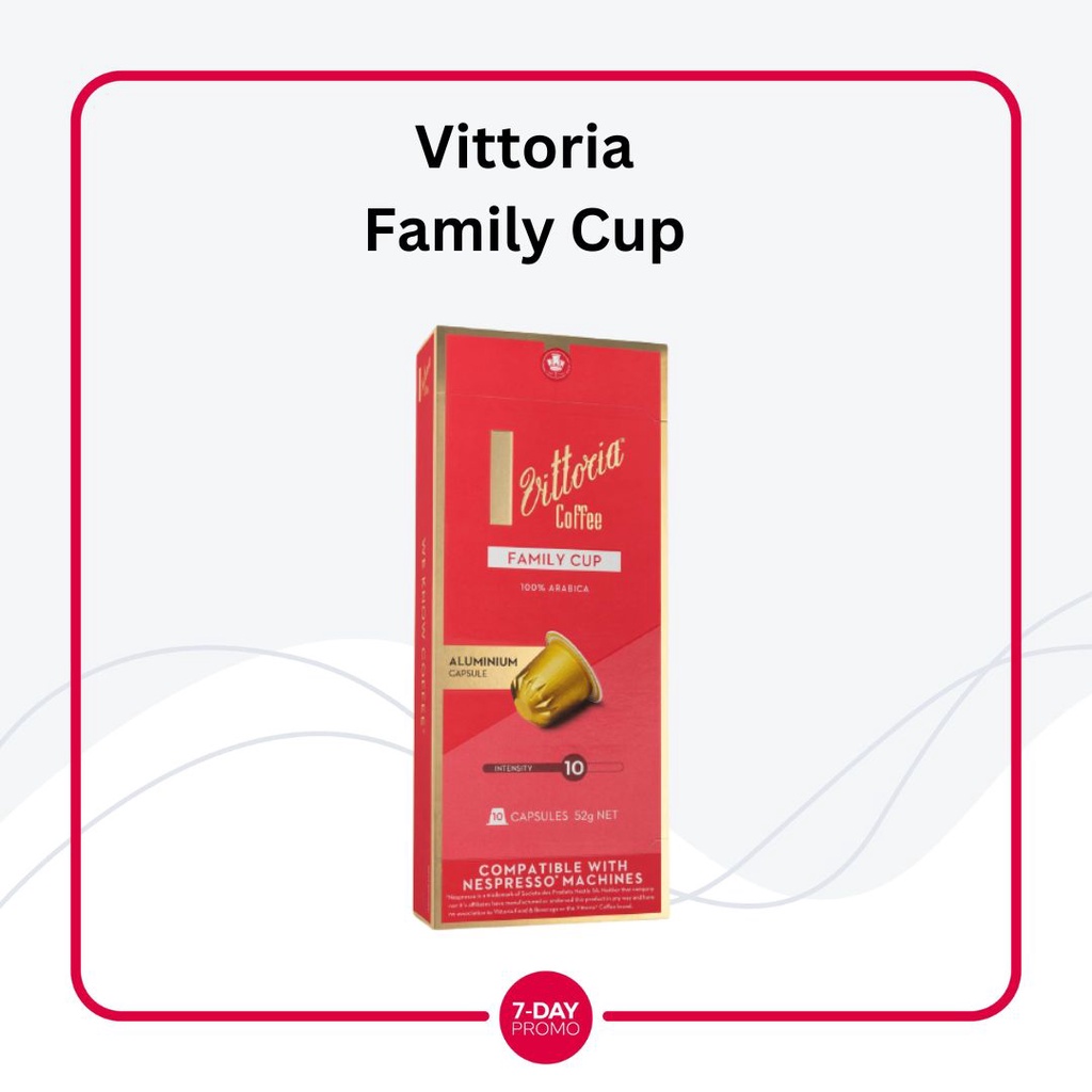Vittoria Nespresso Compatible Coffee Capsules Kopi 10 Kapsul
