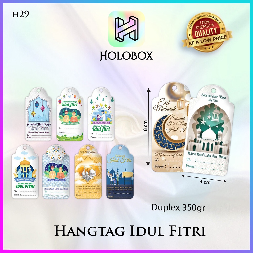 

Hang Tag – Hang Tag Motif Idul Fitri 4x8 | H29