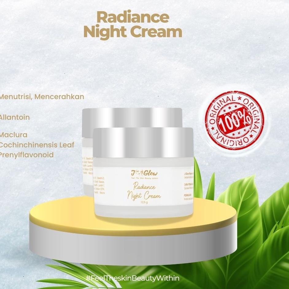 ۝ J-glow Cream Malam Radiance - Jglow Skincare Cream Malam 100% Original ✳
