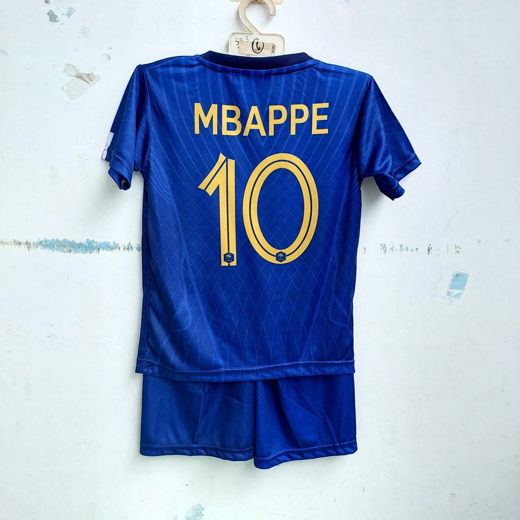 jersey france/jersey psg/jersey mbappe/setelan baju bola mbappe printing