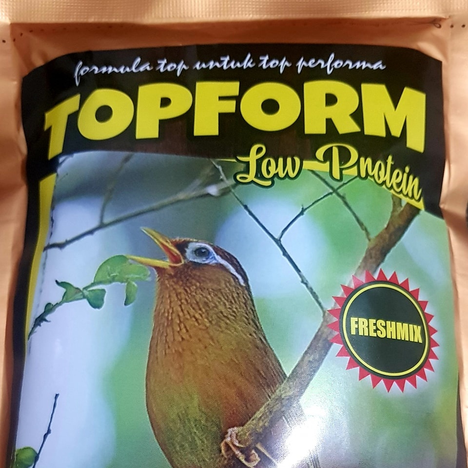 READY FRESHMIX FRESH MIX TOPFORM TOP FORM VOER PUR PAKAN MAKANAN BURUNG KICAU RENDAH PROTEIN COCOK U