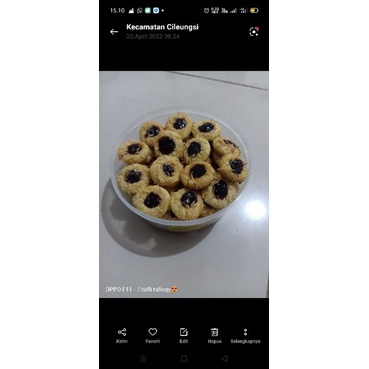 

Thumbprint coklat keju/blueberry keju